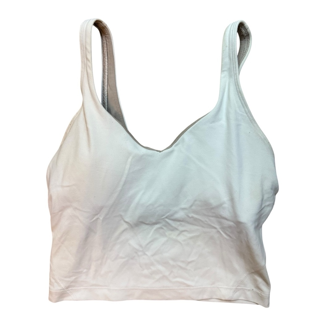 Lululemon ALIGN Size 4‎ Cropped Tank With Pads Activewear Medium Support Yoga